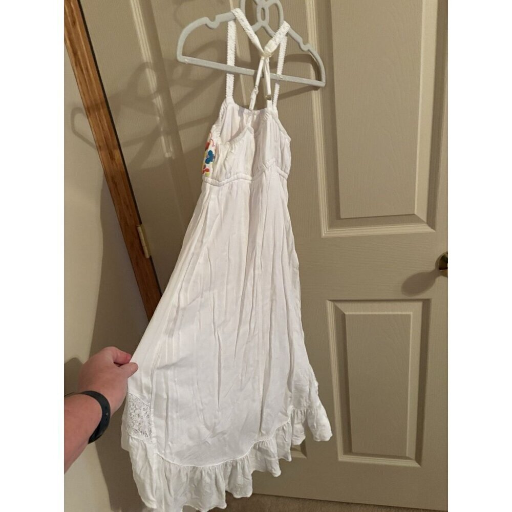Girls Dress D-Signed Disney Sundress Medium Boho Hi Lo Embroidered Beach - Picture 3 of 3